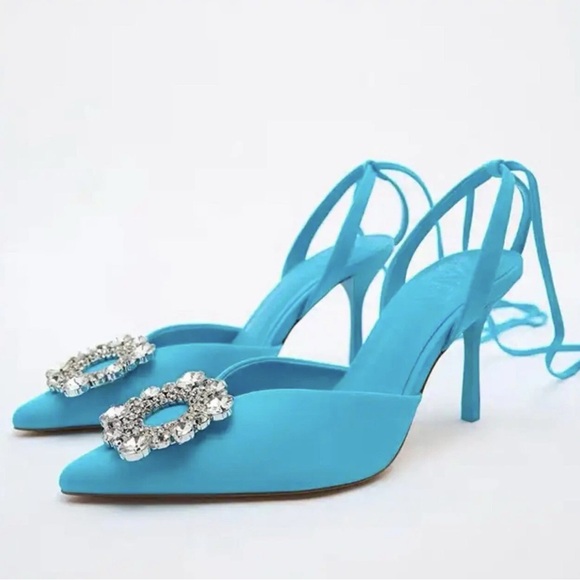 Zara Shoes - Zara lace up heels size 41